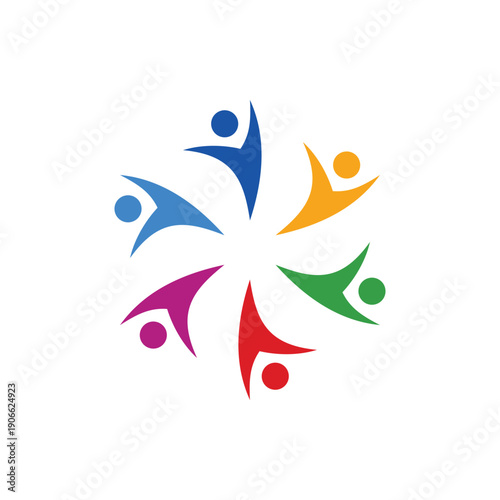 global community logo icon symbol of community , teamwork , family , and business group . Vector illustration