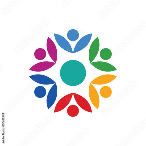 global community logo icon symbol of community , teamwork , family , and business group . Vector illustration