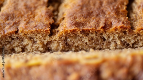Wallpaper Mural Close up of banana bread showing texture and crust with golden color and soft inside from a kitchen setting at midday Torontodigital.ca