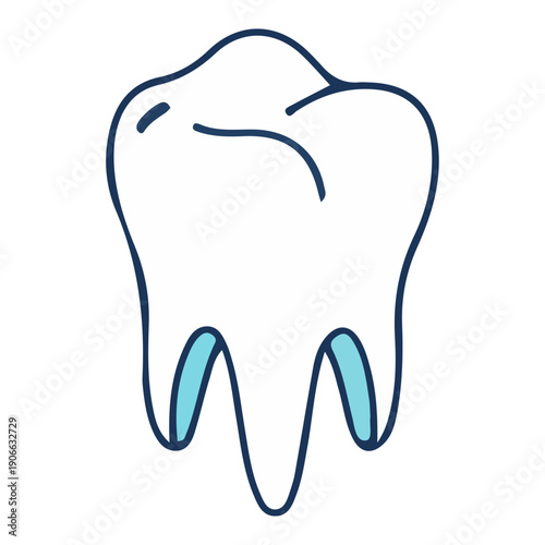 Dental Molar Tooth Vector Icon
