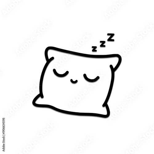 Sleeping Pillow Cartoon