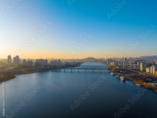 남산타워,남산,청당댐교,영동대교,올림픽대로,강변북로,광진구,강남구,한강,서울