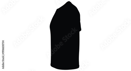 A stark full body depiction of a hooded robe against a white background emphasizing form and shadow a striking silhouette