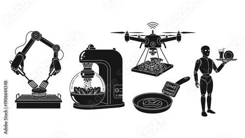 Integration of robotics, drones, and human skills in modern technology applications