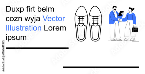 Business, fashion, teamwork, communication, corporate identity, marketing. Formal shoes and two professionals shaking hands. Business and teamwork concepts