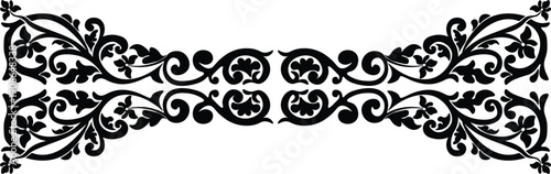 traditional pattern of sumatera. floral pattern with dark color