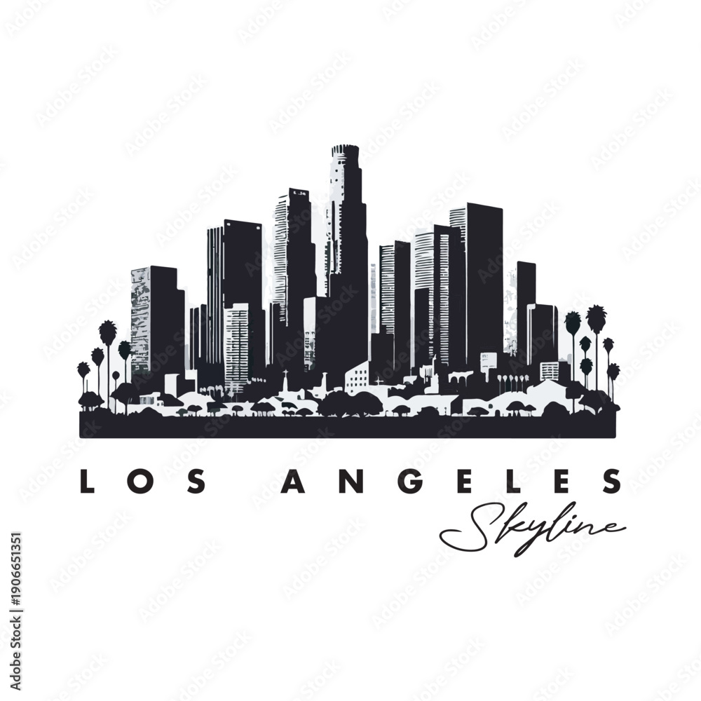 Obraz premium los angeles city skyline
