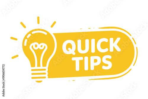 Bright idea lightbulb, glowing on dark background, creative concept, tips and inspiration, innovation, solution, vector illustration