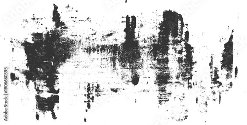 Dark textured grunge overlay with scattered dots and rough patches on white background black