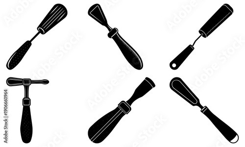 Various massage tools arranged in a circular pattern, showcasing different textures and designs for relaxation and therapy.