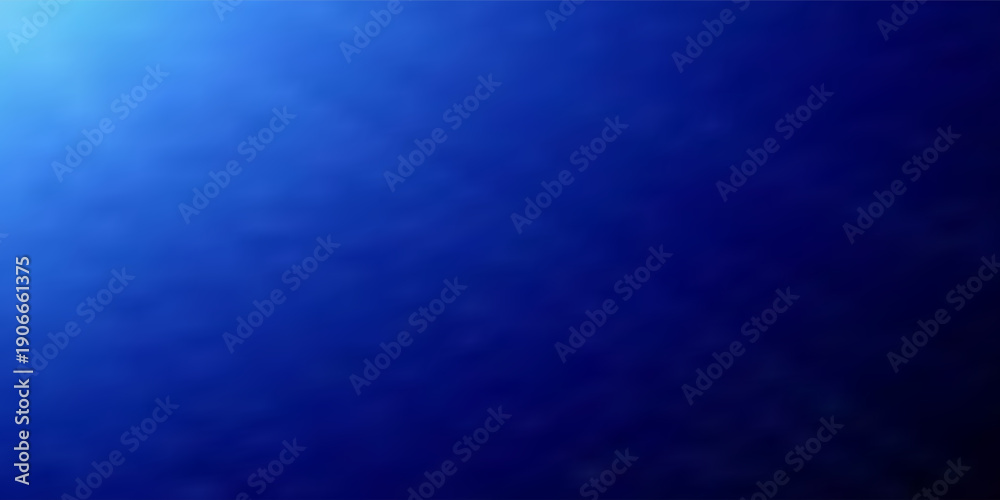 Obraz premium Rich blue light rays casting over black background. Professional stage lighting effect. Soft radiant glow with subtle dust texture in dark room.