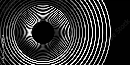 Spiral sound wave rhythm line dynamic abstract vector background