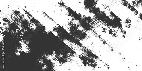 Dark grey textured abstract pattern with diagonal lines and speckles on white background grunge