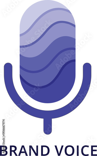 Brand Voice and Marketing Communication Microphone Icon