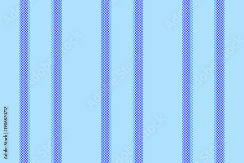 Vntricate texture textile seamless, close up vector lines stripe. Eative fabric vertical pattern background in cyan and indigo colors.