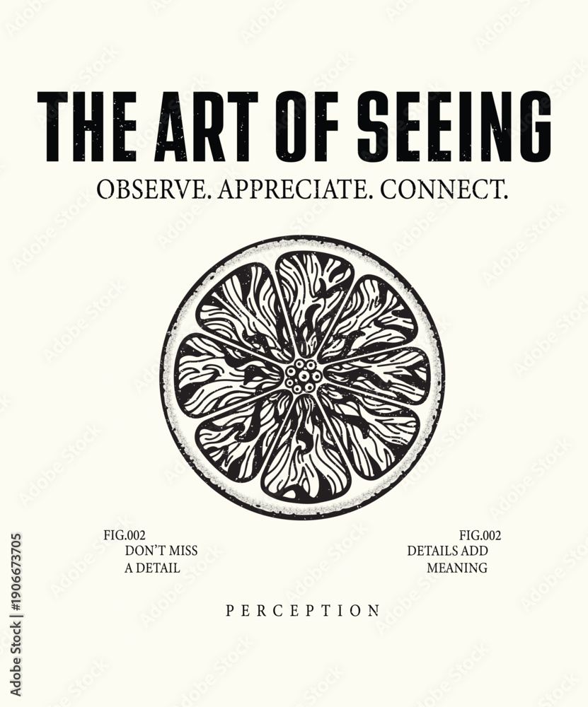 Obraz premium The Art of Seeing Conceptual Poster Illustration