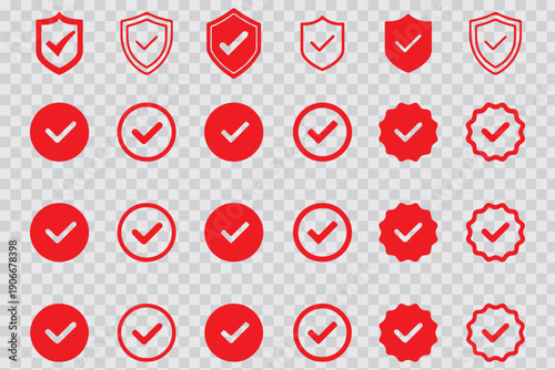 check mark icon set. tick mark icon. check box icon with correct sign. approval symbol. check list circle frame. accept sign. check marks for accept, confirmation, agreement. vector illustration