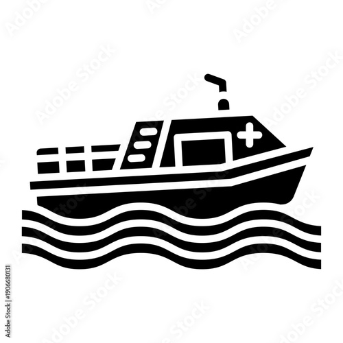 Rescue Boat Icon