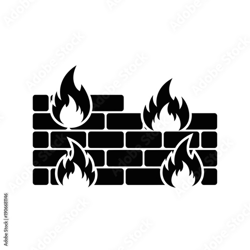 Silhouette of Network Firewall Security for Cyber Protection and Data Safety