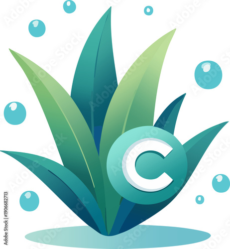 Seagrass Carbon Offset Symbol for Business