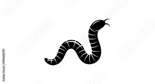 vector illustration of an abstract snake