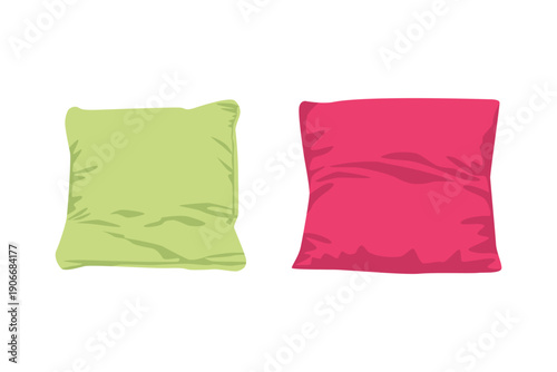 illustration of 2 minimalist pillows