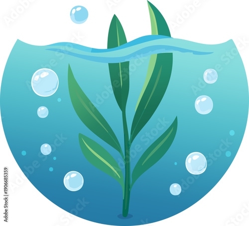 Marine Biodiversity Line Art for Science