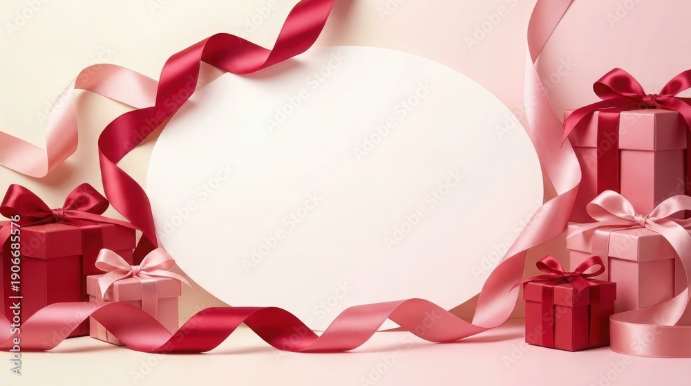 custom made wallpaper toronto digitalBeautifully wrapped gifts with elegant ribbons and bows on pastel background