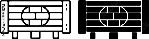 Black and white of computer processor or microchip technology