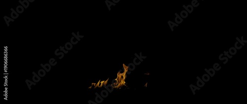 Realistic Ground Fire Flames Overlay 4K – Burning Fire Effect, Cinematic Fire Background, VFX Fire Footage