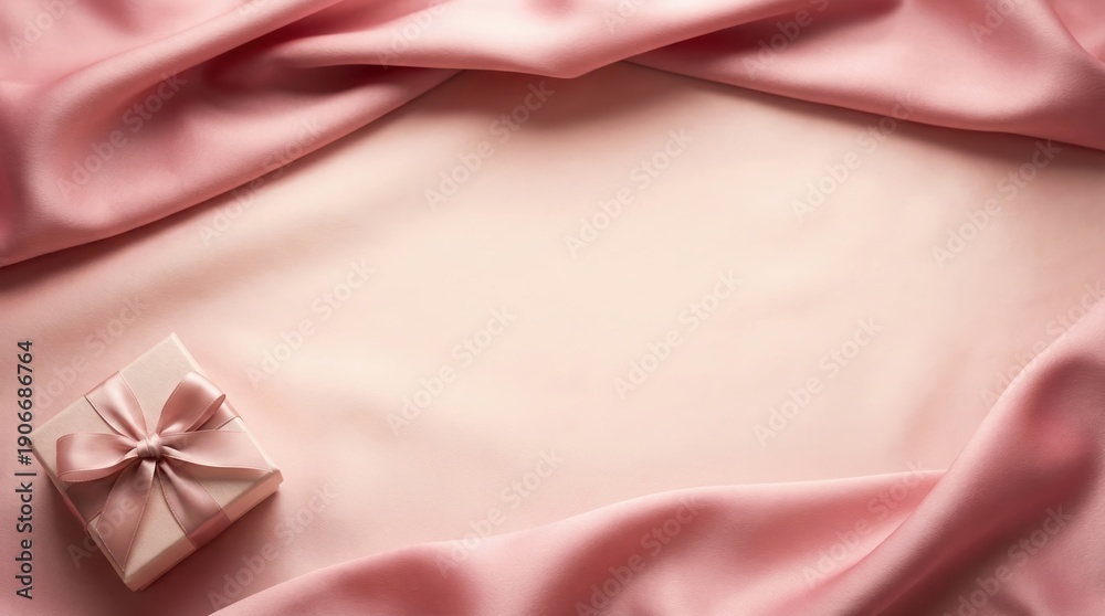 custom made wallpaper toronto digitalElegant pink gift box on soft fabric background for special occasions
