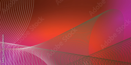 Colorful abstract shape background in teal green and magenta tones with noisy grain texture