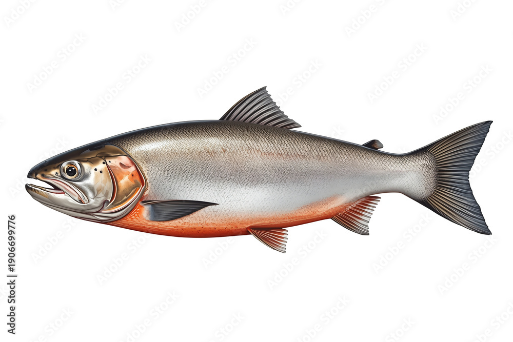 Fototapeta premium fish on white background
