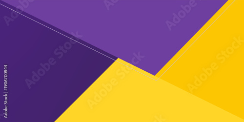 Modern abstract background with lines and shadow. purple and yellow color design. bright poster, banner and business card . vector eps10