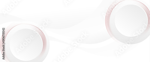 An abstract background designed to look modern and simple, with the main elements being circles and overlapping circle lines, in grey and red to emphasize the sense of movement and balance.