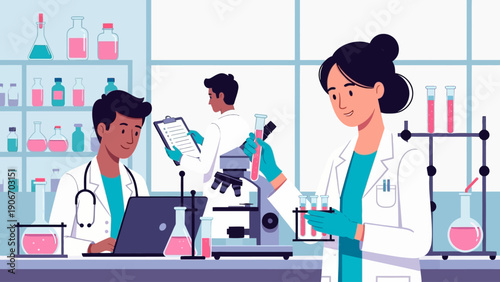 Doctor and nurse caring for patient in hospital setting