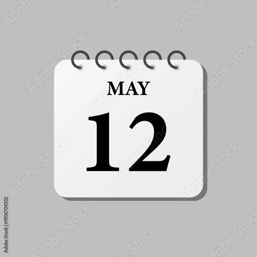 Icon page calendar day - 12 May