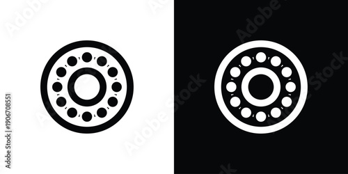 Bearing Icon Sheet Black And White