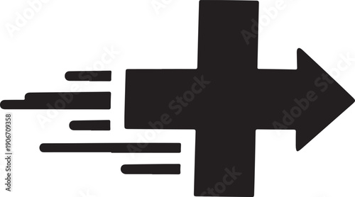 Medical Cross Symbol Silhouette
Simple Plus Sign Icon Illustration
Healthcare Cross Black Silhouette