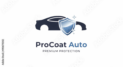 ProCoat Auto Premium Protection Logo Design.