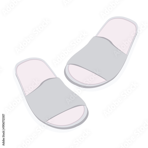disposable hotel slippers, Spa Slippers vector.