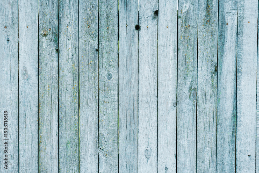 Fototapeta premium Faded Blue Timber Planks For Rustic Design