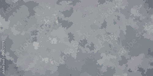 An abstract background features a muted camouflage pattern with various shades of gray and subtle textures.
