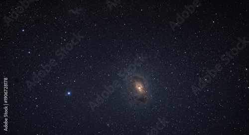 Dazzling cosmic starscape with bright star points and a luminous globular cluster