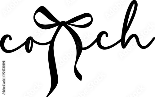 Foto Coquette Bow Coach Svg, Cheer Coach Svg