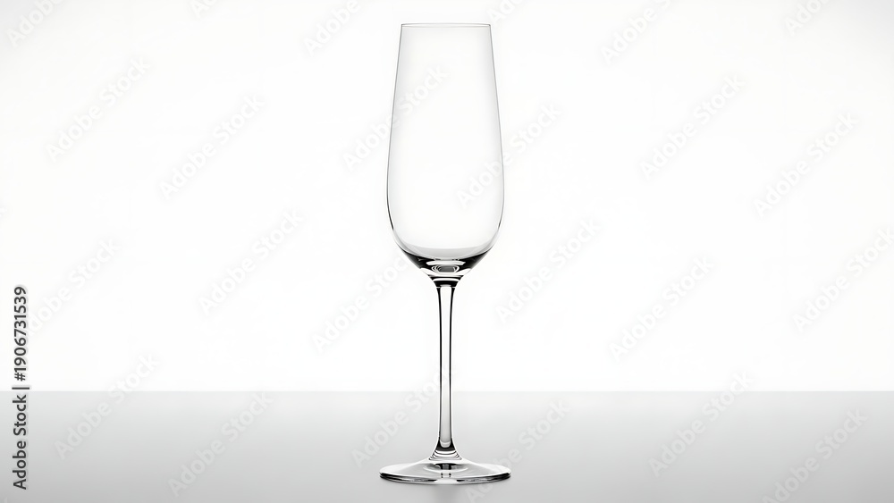 Fototapeta premium Single Wine Glass on Transparent Background for Celebration