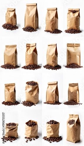 Wallpaper Mural Collection of A pile of coffee beans sitting on a white surface. Torontodigital.ca