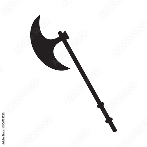 Ancient weapon silhouette icon set