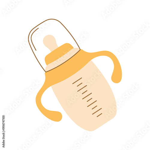 Cute baby nursery and care icons