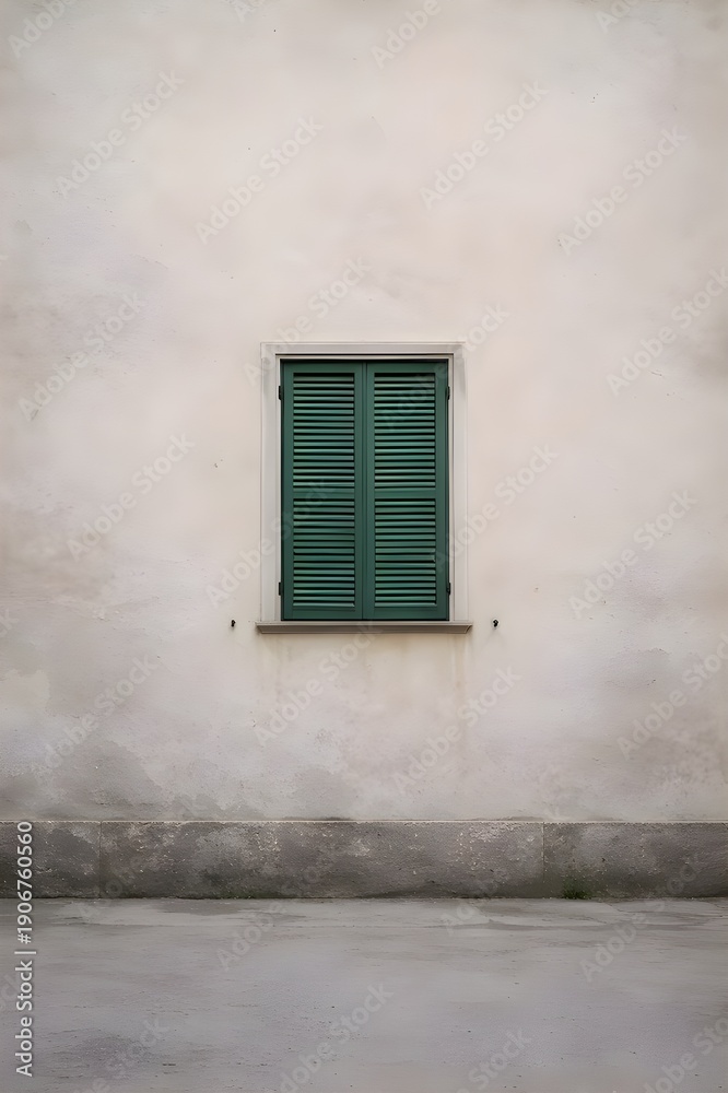 Fototapeta premium old window with shutters